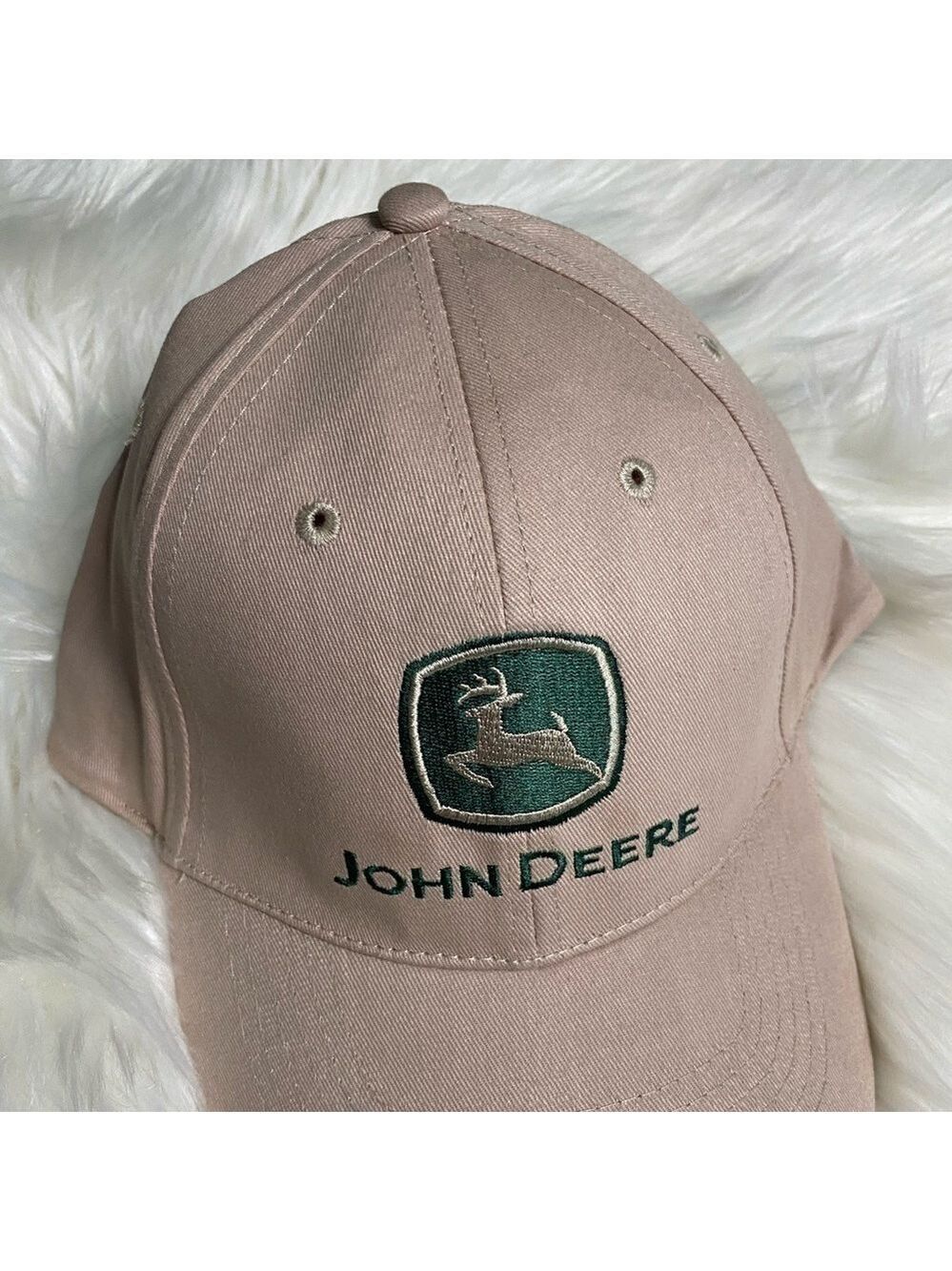 Vintage John Deere tan adjustable hat
